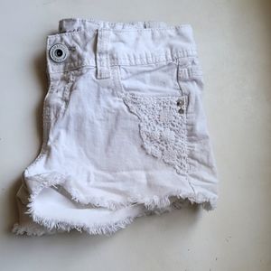 White Junior Shorts